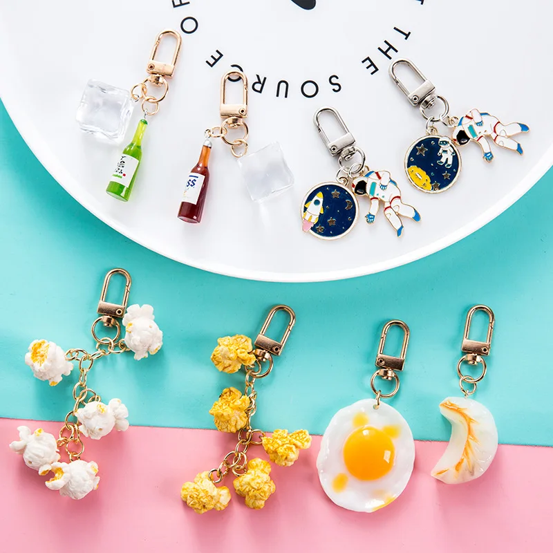 Брелок для ключей с космосом роботом астронавтом украшение рюкзака сумка