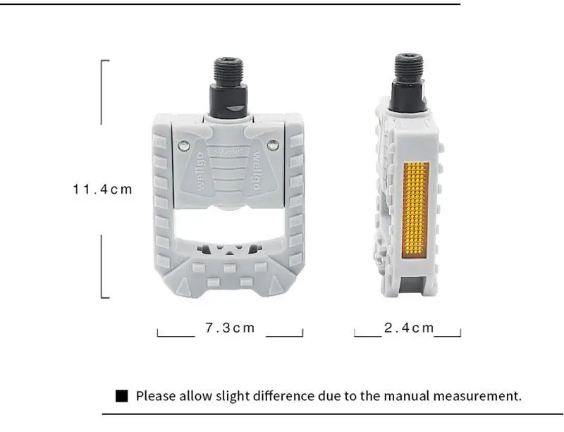 Велосипедные педали Wellgo складные Нескользящие фиксированная шестерня на