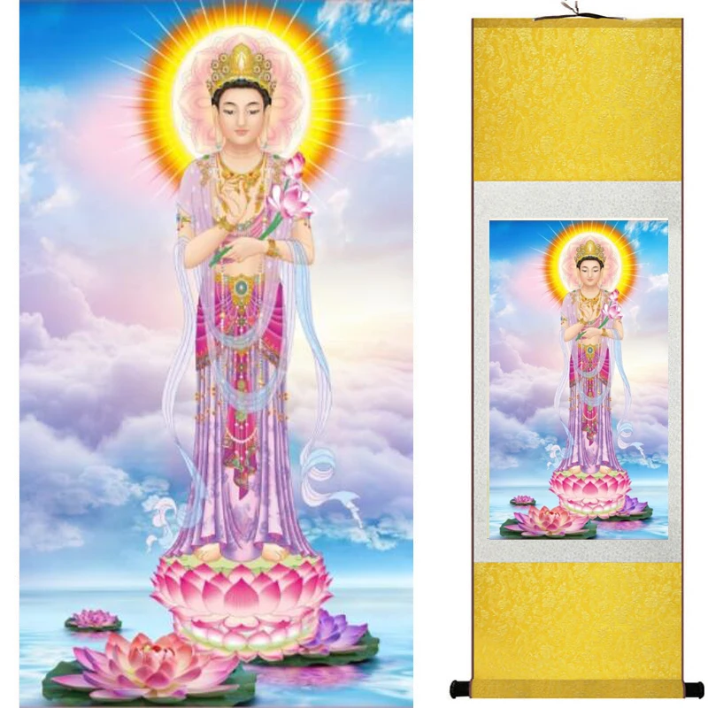 Guanyin painting Traditional art Portrait Home Office Decoration 20190912030 | Дом и сад