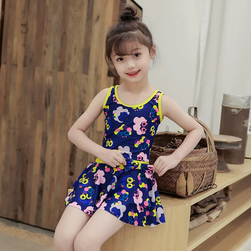 Купальный костюм с воланами юбка цельный детский купальный для детей боди