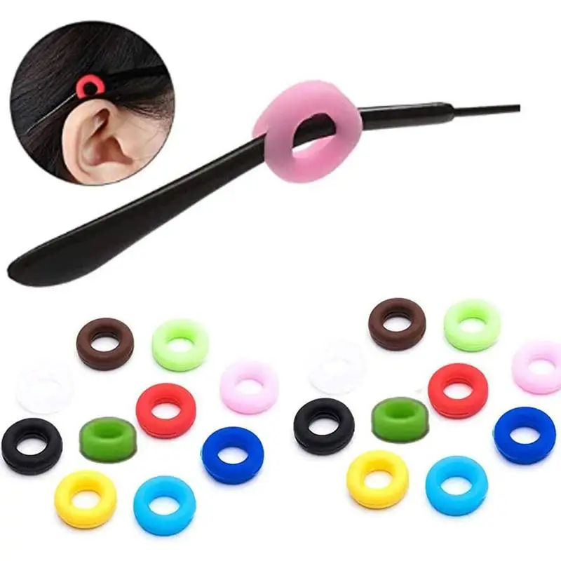 

1pair Round Glasses Ear Hooks Glasses Slip Ring Anti Eyewear Silicone Holder Slip Accessories Glasses Glasses Accessories G Q6E4