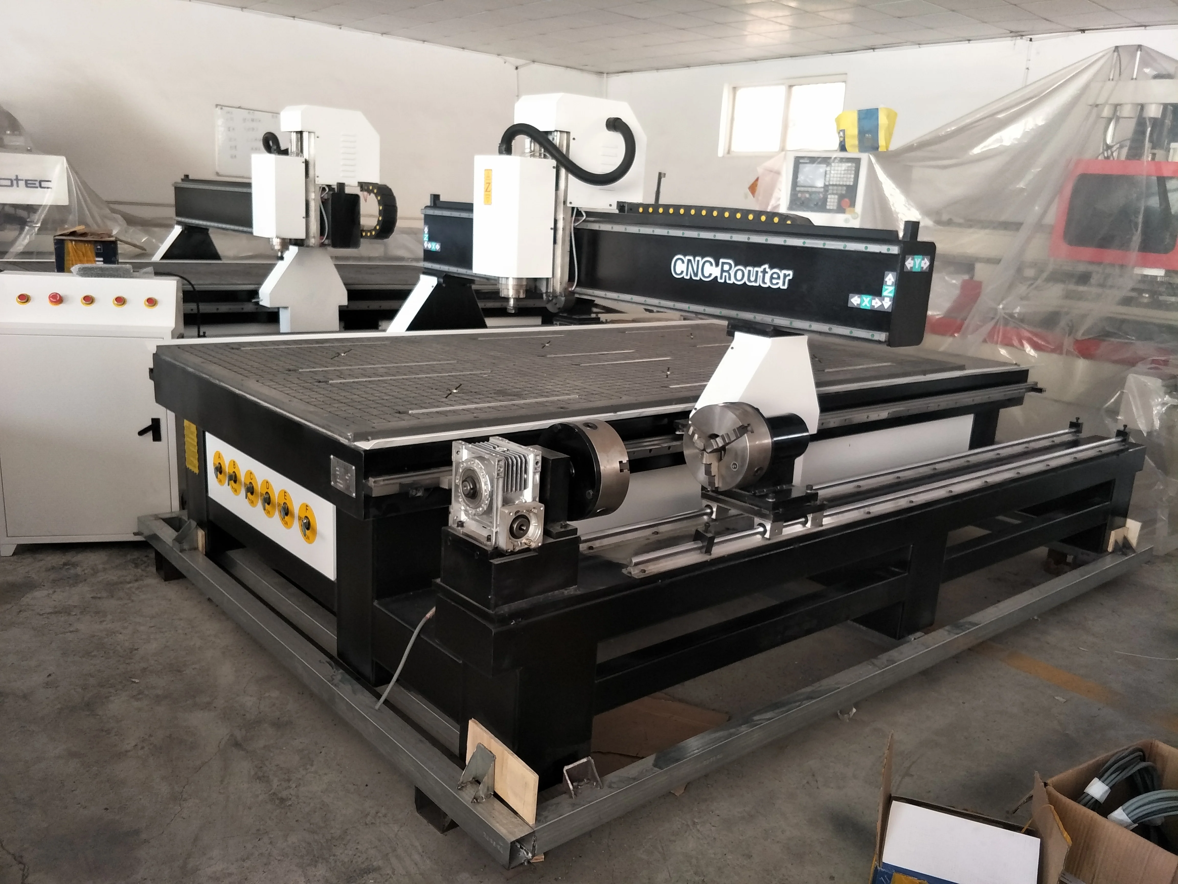 Китай 1325 деревообрабатывающий станок с ЧПУ 4 оси деревянная скульптура фрезерный