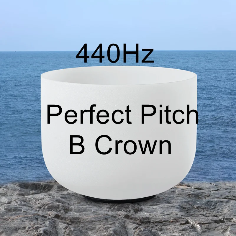 Perfect Pitch B CVNC 12 дюймов идеальный шаг Примечание C/D/E/F/G/A/B чакра Матовый Кварцевый Поющая чаша для медитации Исцеление йогой - Цвет: Perfect Pitch B