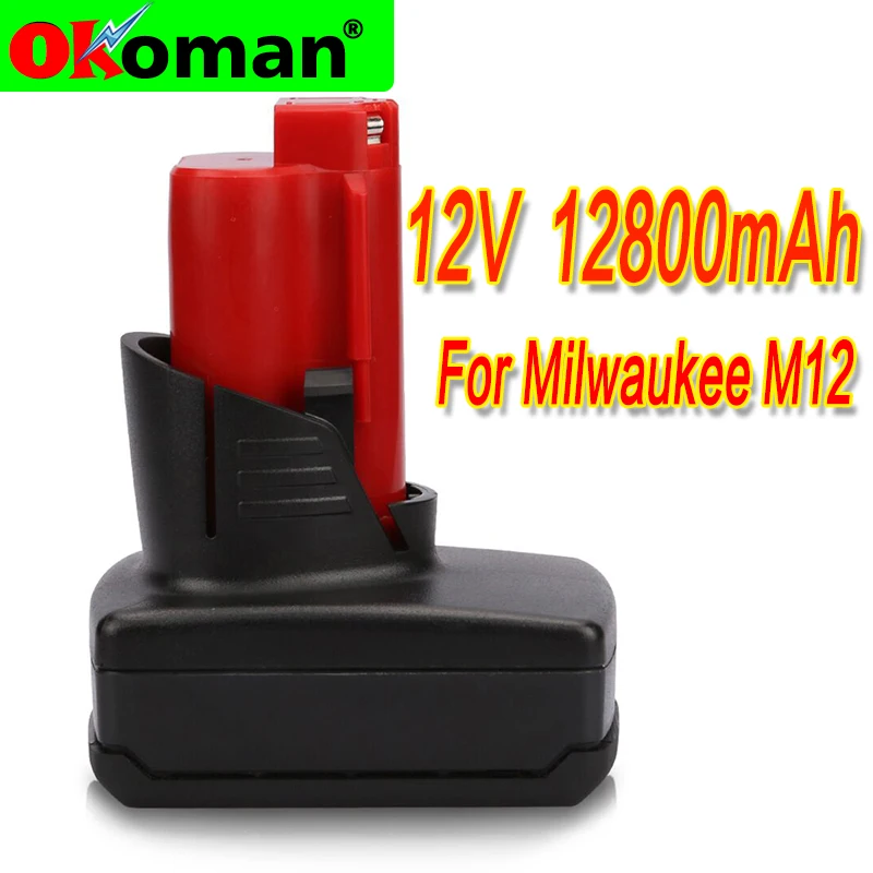 Высокая Производительность Инструменты Батарея для Милуоки M12 12v 12800 мА/ч