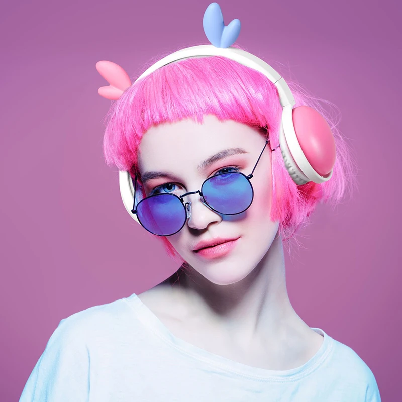 

5pcs Creative fashion Wireless Headphones Bluetooth Stereo Foldable Headset Audio Mp3 Earphones Mic for Music