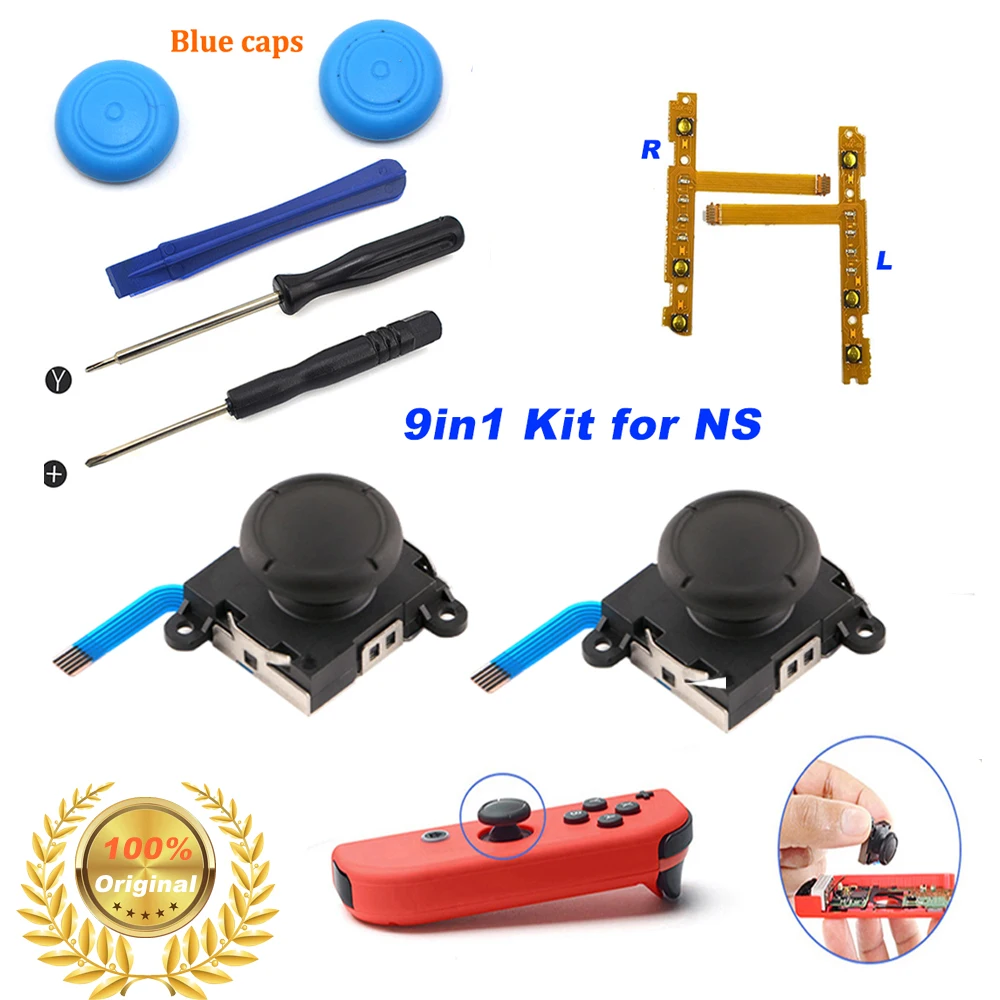 Bevigac 9 шт. 3D аналоговый геймпад джойстик контроллер замена ремонтный набор