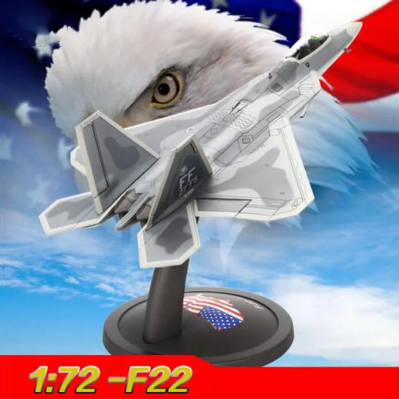 

Модель самолета в масштабе 1/72 F22 Raptor, модель военно-морского флота США, игрушки для взрослых и детей, коллекции демонстраций