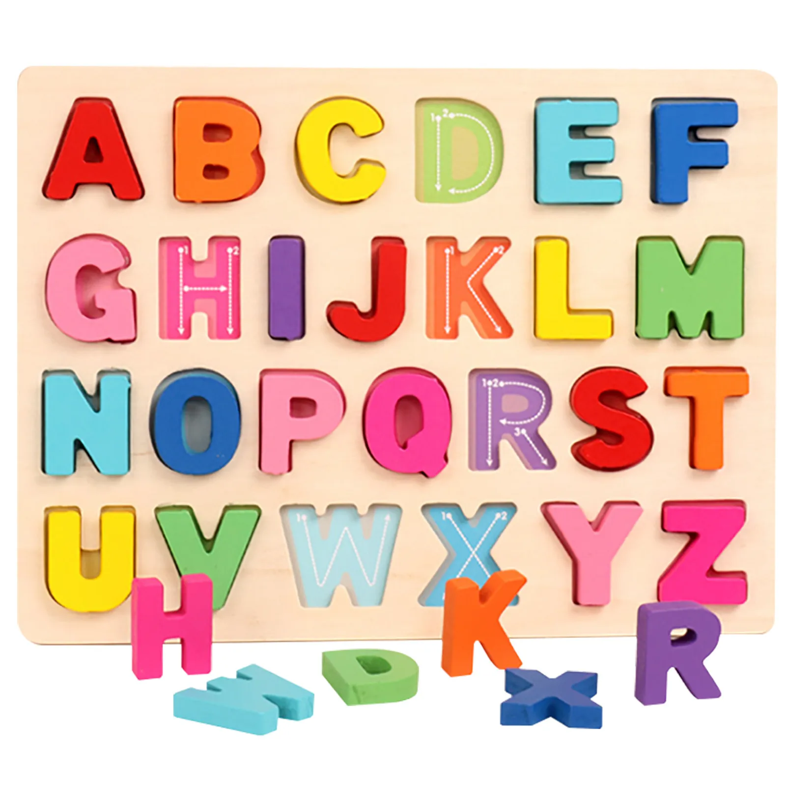 

Abc Puzzle Digital Wooden Toys Early Learning Jigsaw Letter Alphabet Number Puzzle Preschool Educational Baby Toys For Children