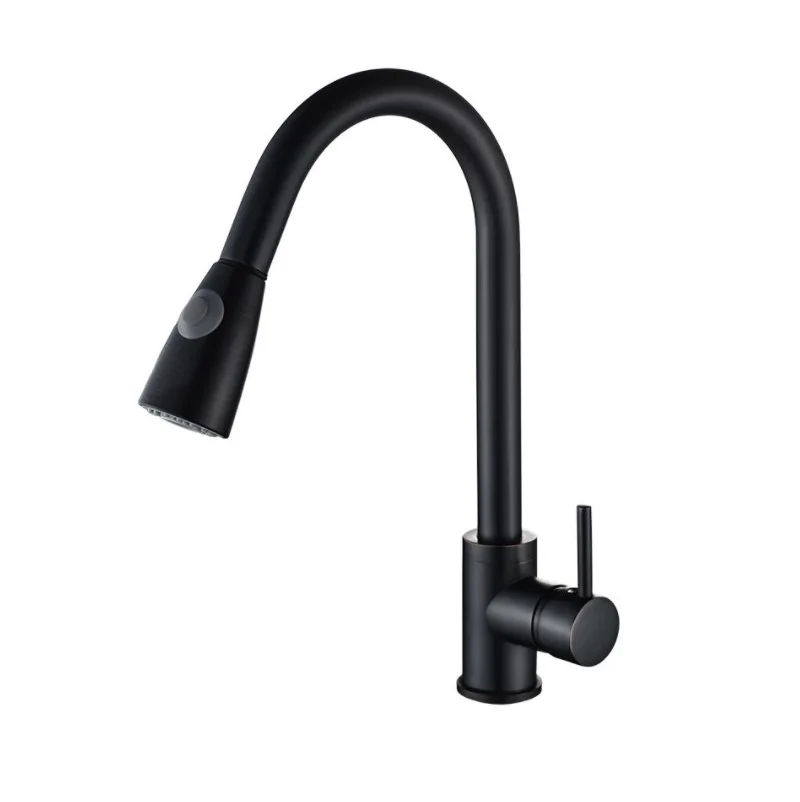 

Kitchen Faucet Mixer Pull Out Kitchen Tap Single Handle Single Hole 360 Rotate Copper Chrome/ Nickel/Gold Swivel Sink Mixer Tap