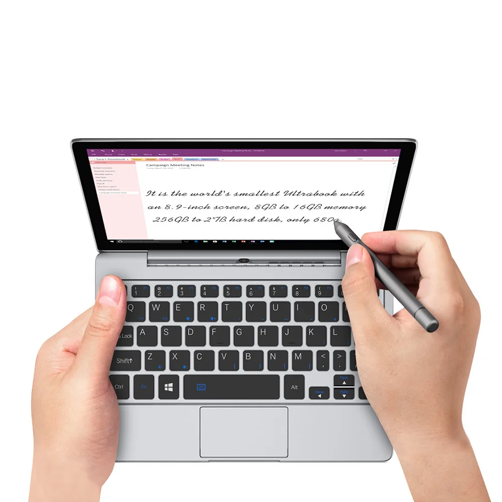 Игровая приставка GPD P2 MAX 8 9 дюйма ноутбук планшетный ПК Windows 10 Intel m3-8100Y 16 Гб/512 ГБ 2 4G