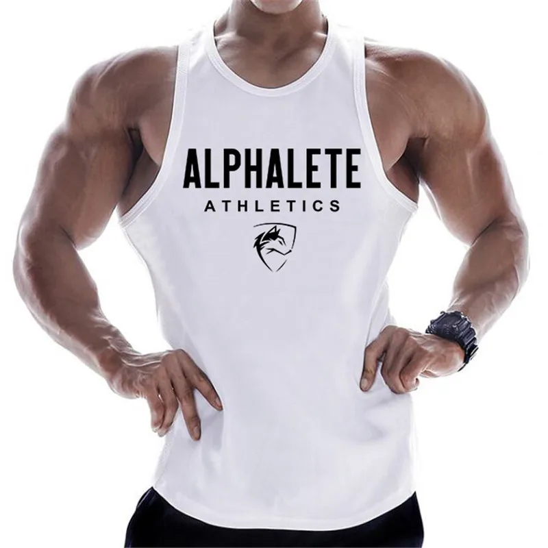 

2020 Gyms Workout Sleeveless Shirt sports Tank Top Men Bodybuilding Fitness Clothing cotton T-shirt Men Running Vest