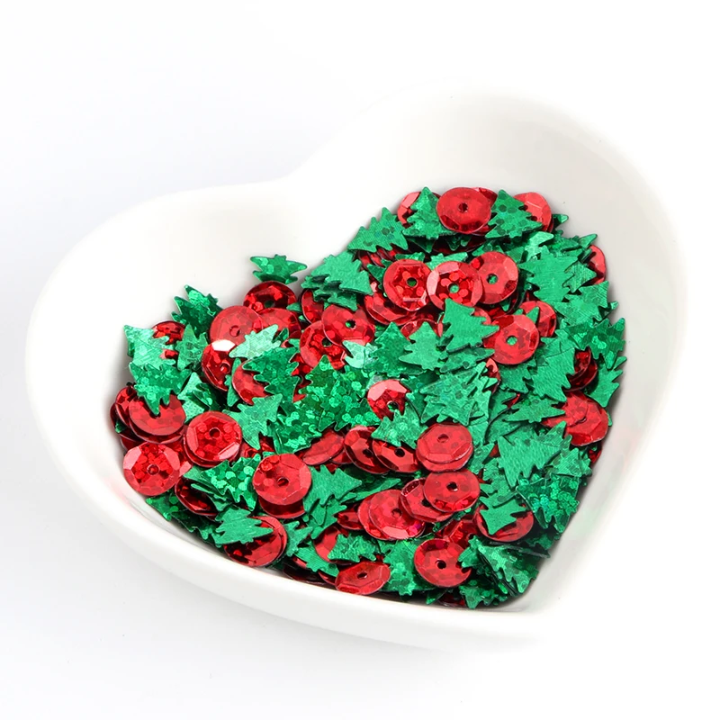 7 мм блесток Рождественская елка пайетками Снежинка блестки ПВХ Свободные