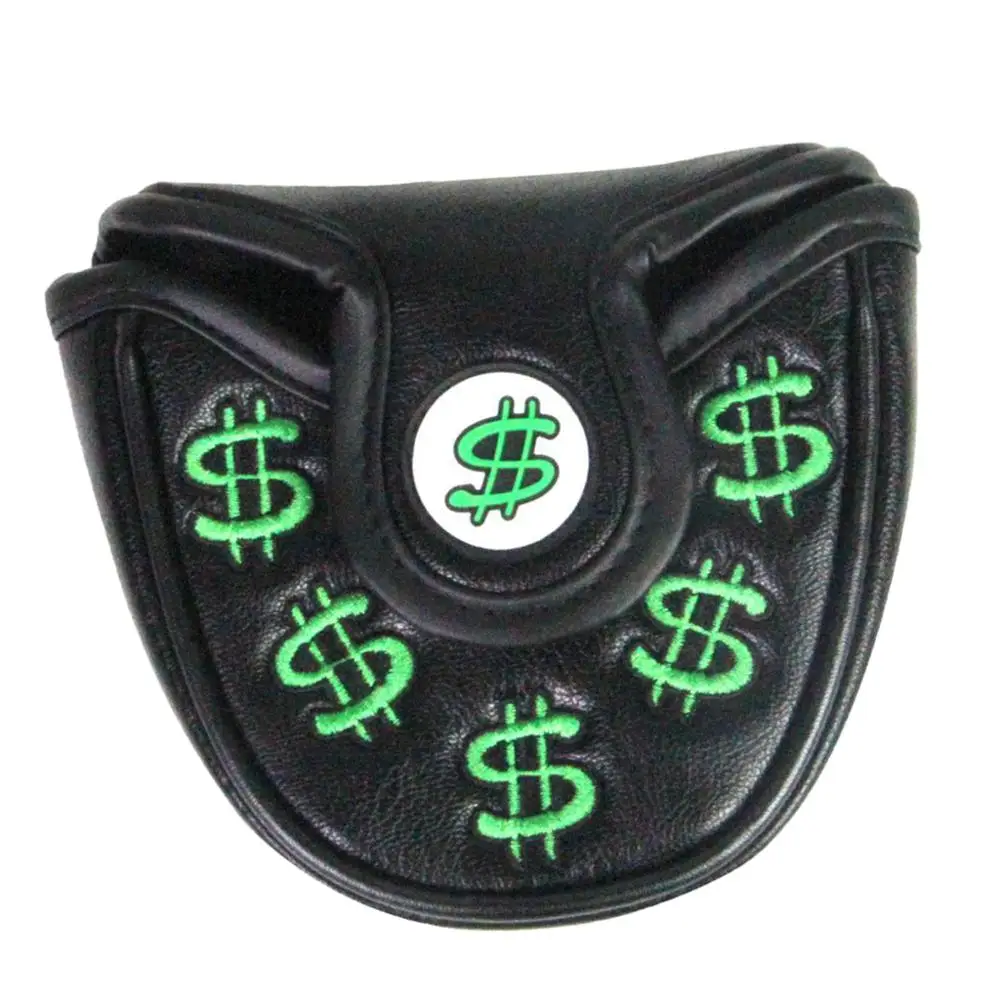 Доллар набор для гольфа клюшка деньги вышивка клюшки крышка из искусственной