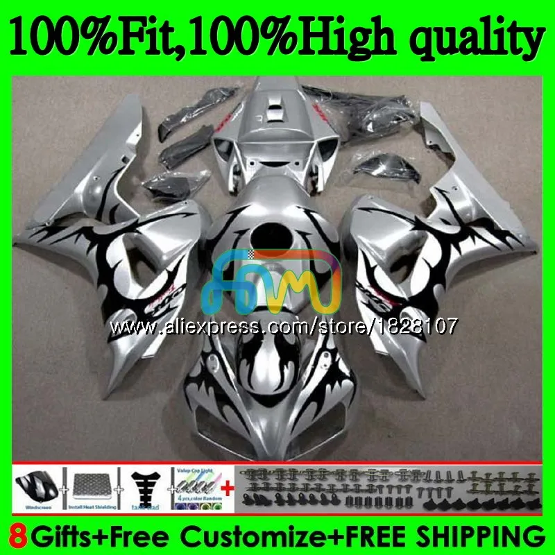 

OEM Injection For HONDA CBR 1000RR 1000CC CBR1000RR 06 07 Black flames 111BS.8 CBR 1000 RR CBR1000 RR 2006 2007 100%Fit Fairing