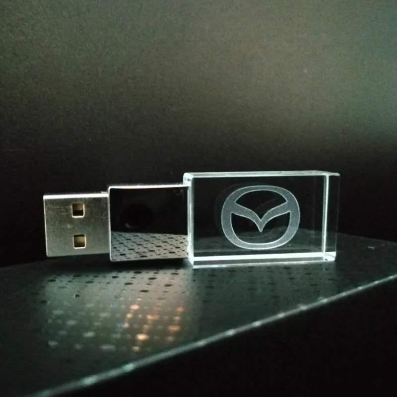 USB флеш накопитель Mazda 4/8/16/32/64/128 ГБ металлический корпус с логотипом на заказ|USB