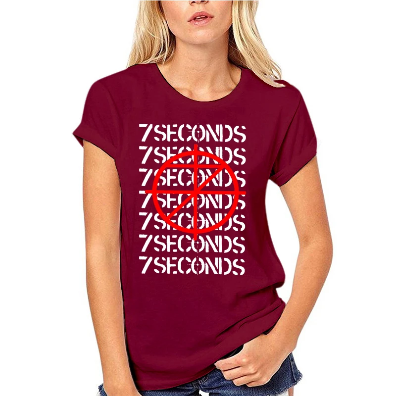 

7 Seconds Scope Logo Tops Tee T Shirt Retro O Neck Tops T-Shirt For Men Women Tshirt
