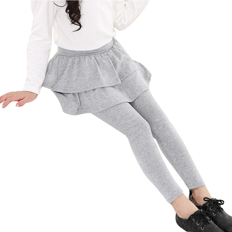 Новинки Девушки Брюки с юбкой Леггинсы Юбкой для девочек Детской Одежды Детские