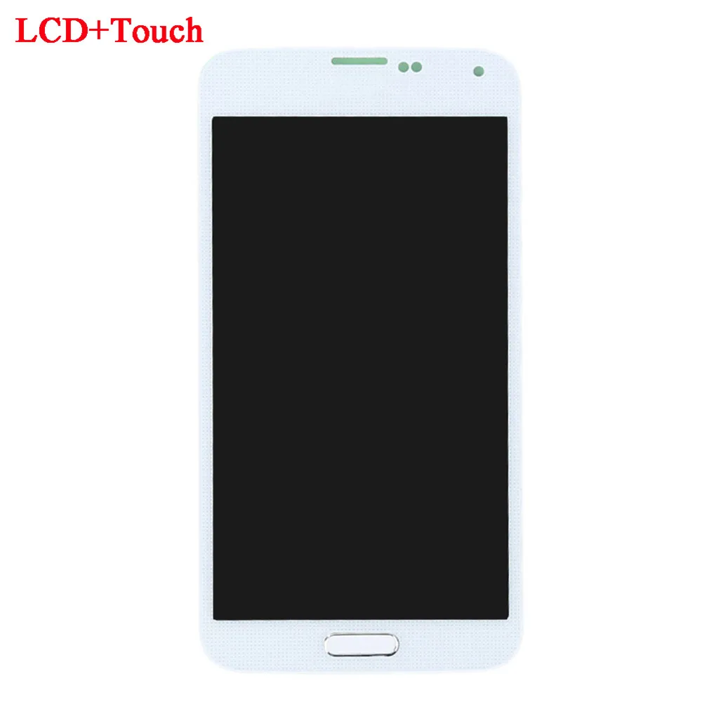White lcd LCD G900f ЖК-дисплей для SAMSUNG Galaxy S5 дисплей G900M G900A G900T G900FD ЖК-дисплей сенсорный экран дигитайзер кнопка для SAMSUNG s5 ЖК-дисплей - Цвет: White lcd LCD