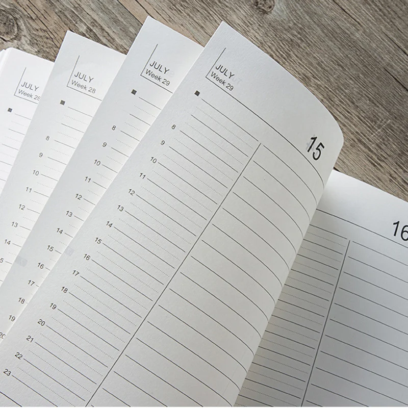 A5 2020 планировщик Ретро стиль международная торговля английский Основной график