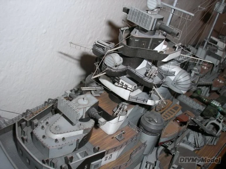 DIYMyModeI Bismarck gpm182, versi&oacute;n completa, bricolaje, manual, juguete, rompecabezas, regalo, utillaje de pel&iacute;cula-4