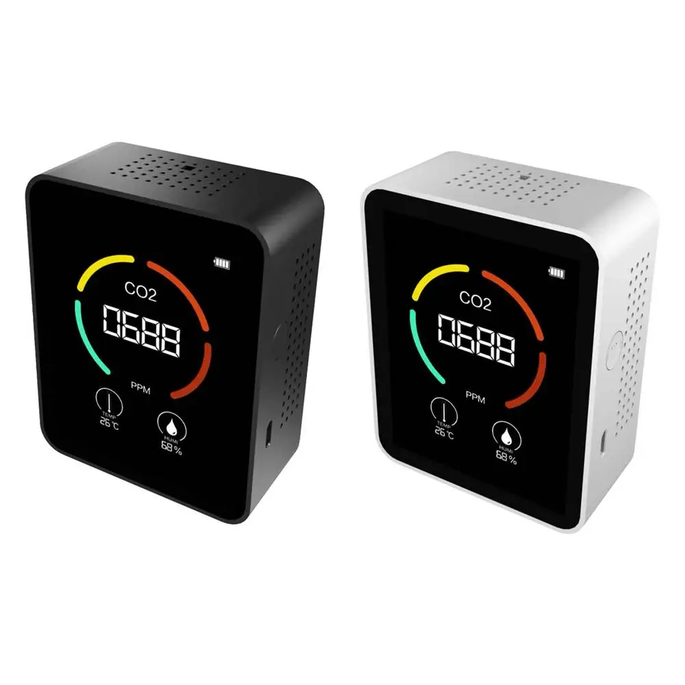 

Монитор качества воздуха, домашний монитор CO2 с датчиком температуры и влажности, монитор, измеритель быстрого измерения, измеритель CO2