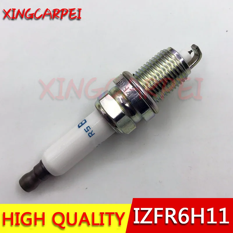 

6 шт. 12122158252 IZFR6H11 FR7KPP332 иридиевая Свеча зажигания для BMW E53 E60 E63 E64 E65 E66 E87 120i N46 12 2 158 252 автозапчасти