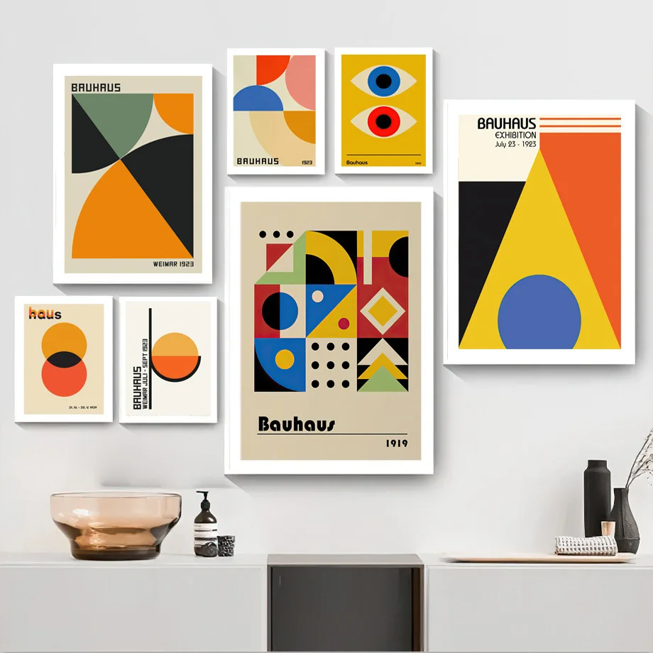 Бохо солнце глаз винтажный абстрактный Bauhaus геометрический настенный