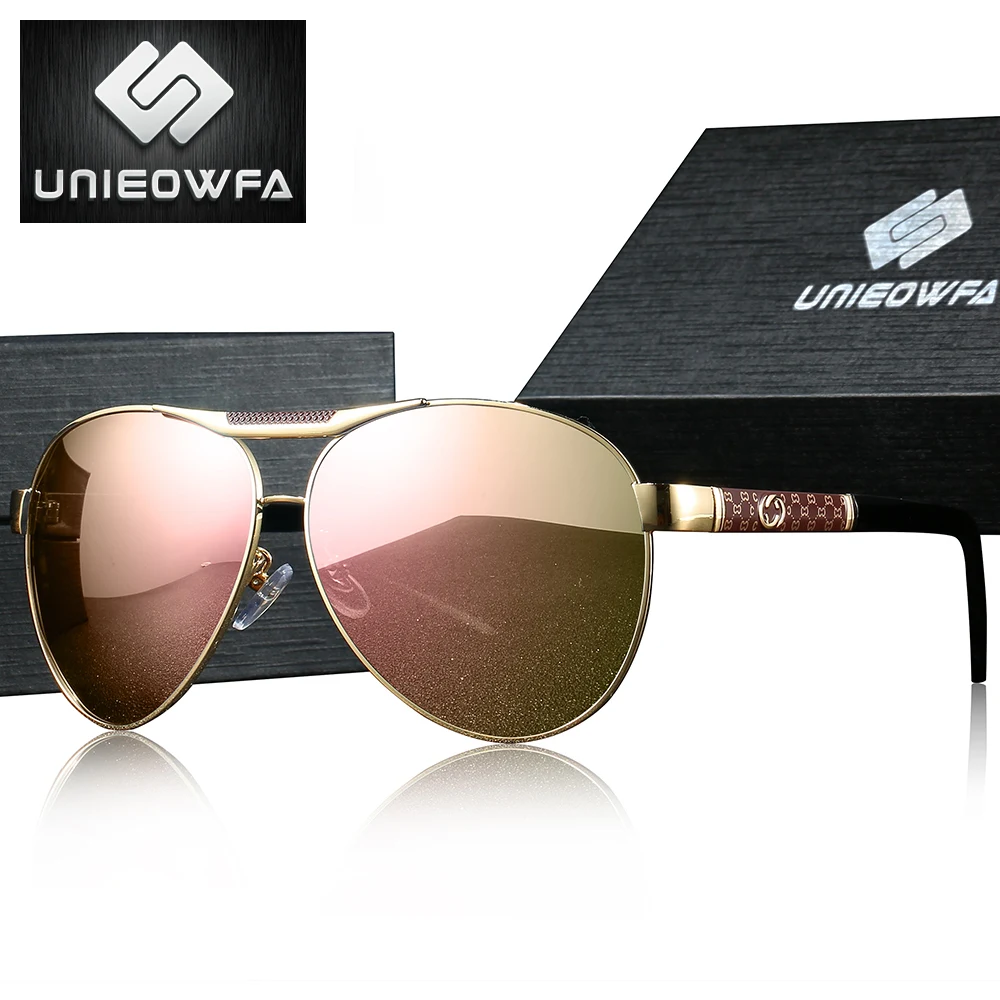 UNIEOWFA авиационные поляризационные солнцезащитные очки по рецепту для женщин