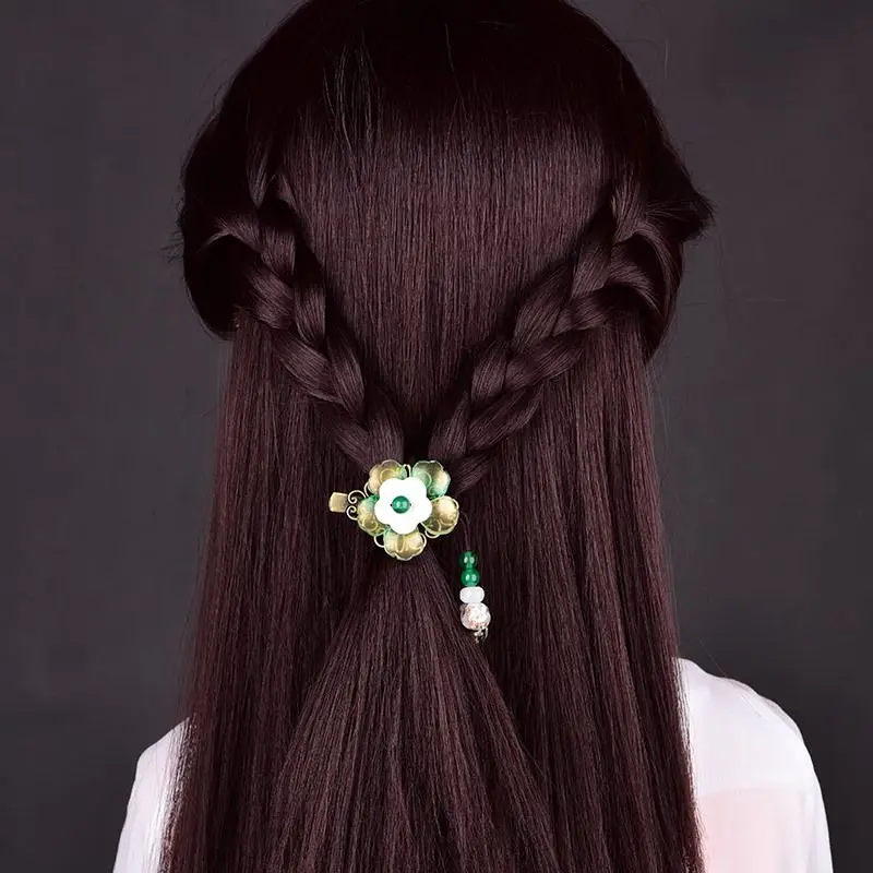 

Hair Clips for Women Green Purple Hairpin Flower Barrettes Girls 2022 Trend Gift