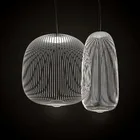 Итальянский простой железный Творческий светильник в виде птичьей клетки, Модель виллы, гостиной, отеля, постмодерн, дизайнерская люстра