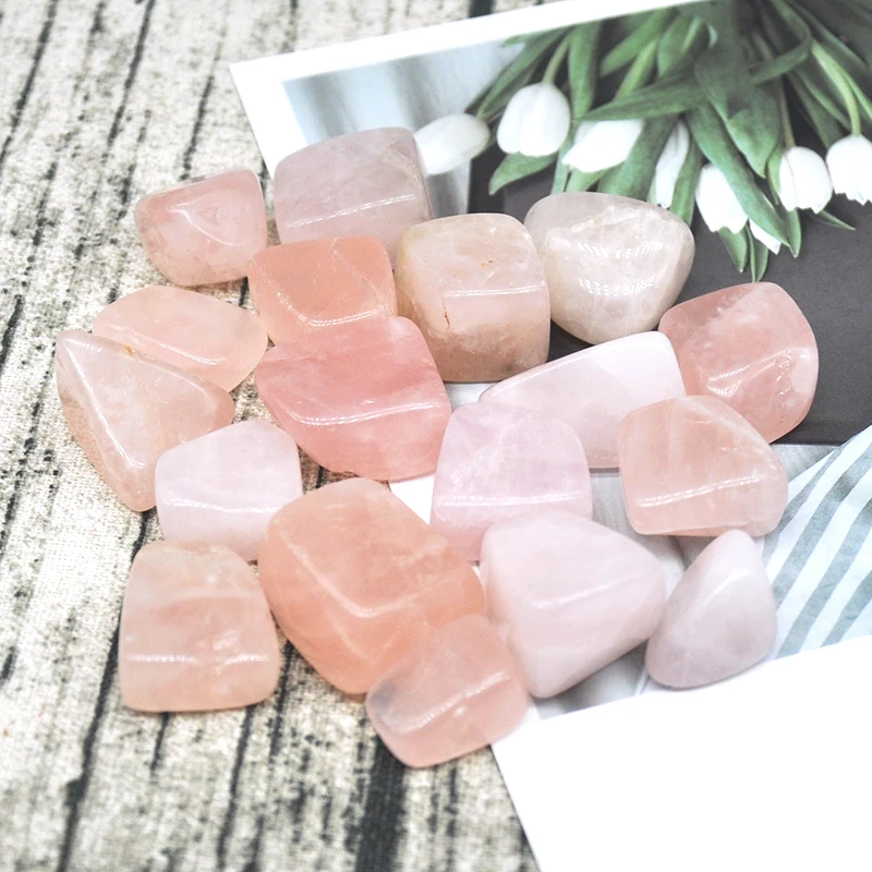 

Natural Rose Quartz Gravel Specimen Size Irregular Tumbled Stones Reiki Healing Crystals Quartz Mineral Home Aquarium Decoration