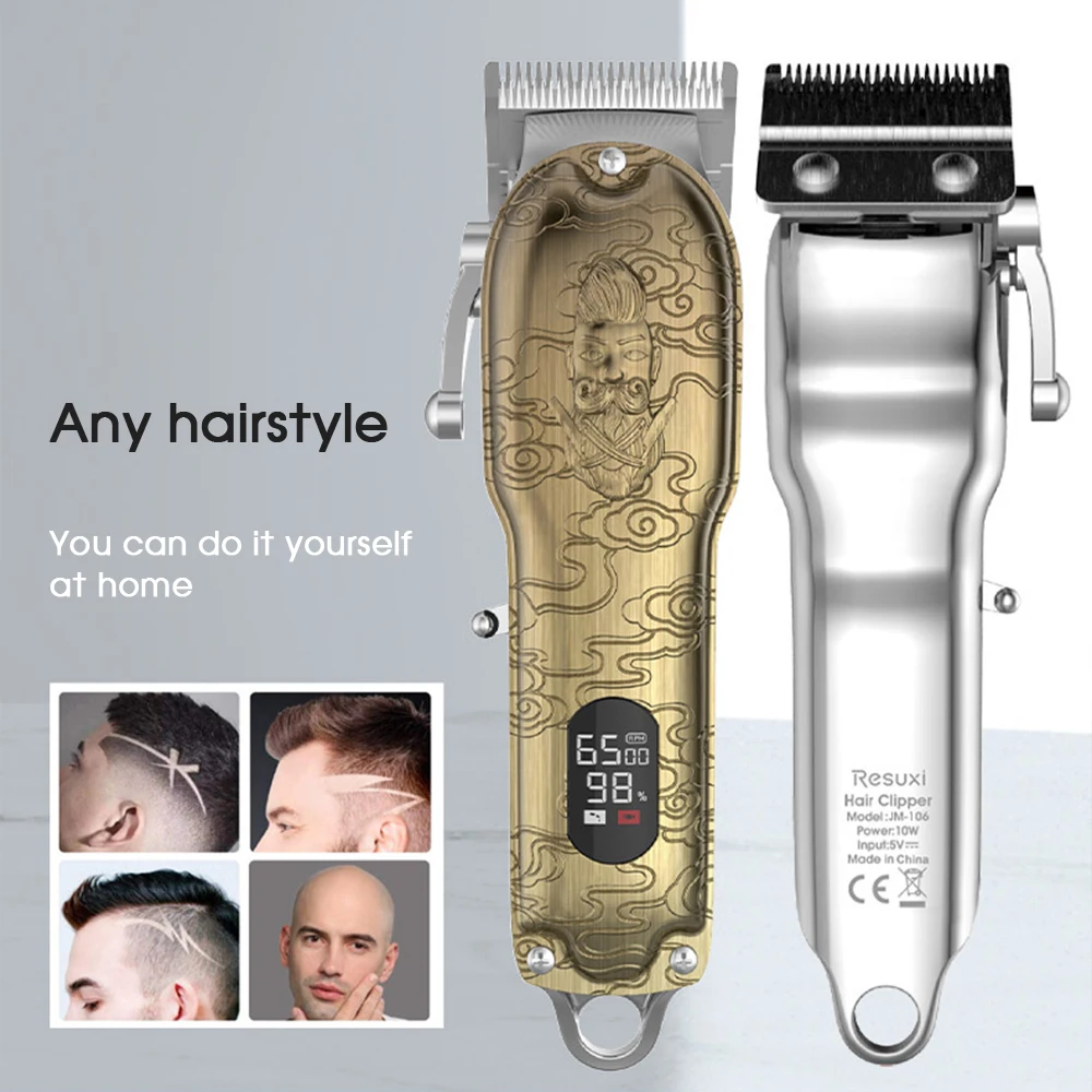 Мужская машинка для стрижки волос Boi профессиональный триммер из нержавеющей
