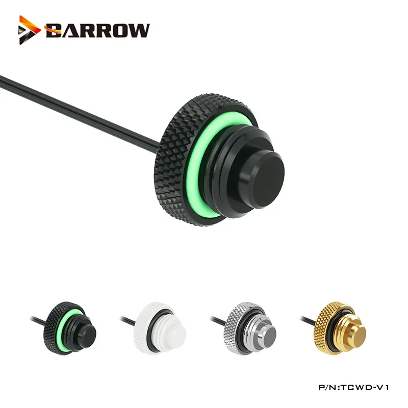 Barrow G1/4 &quotфитинги с датчиком температуры водяные заглушки черные серебристые