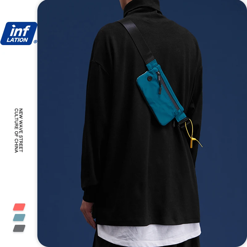 Мужская и Женская поясная сумка INFLATION эластичная для денег на лето 206AI2019|Поясные