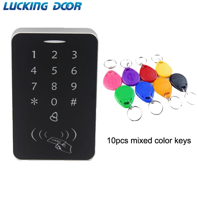 AC 10 ID Keys LUCKING дверь RFID система контроля доступа Безопасность близость входной двери замок RFID/EM клавиатура карта контроля доступа Открыватель двери - Цвет: AC 10 ID Keys