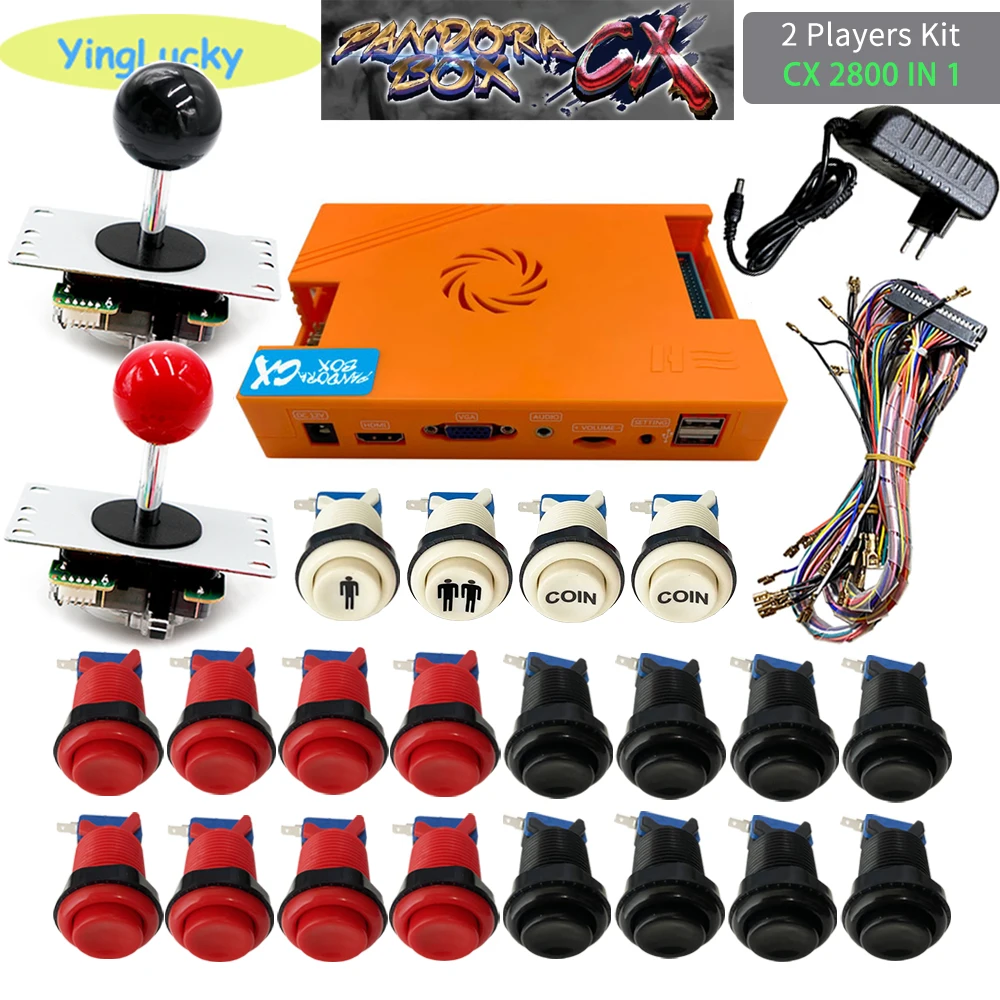 Набор для копирования Pandora Box CX 2800 джойстик SANWA американская нажимная кнопка happ 28