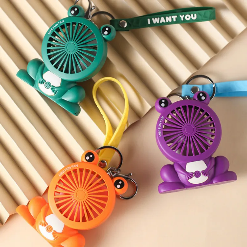 

Usb Small Fans Cartoon Unicorn Keychain Portable Mini Fan Student Pendant Space Capsule Pocket Charging Fan