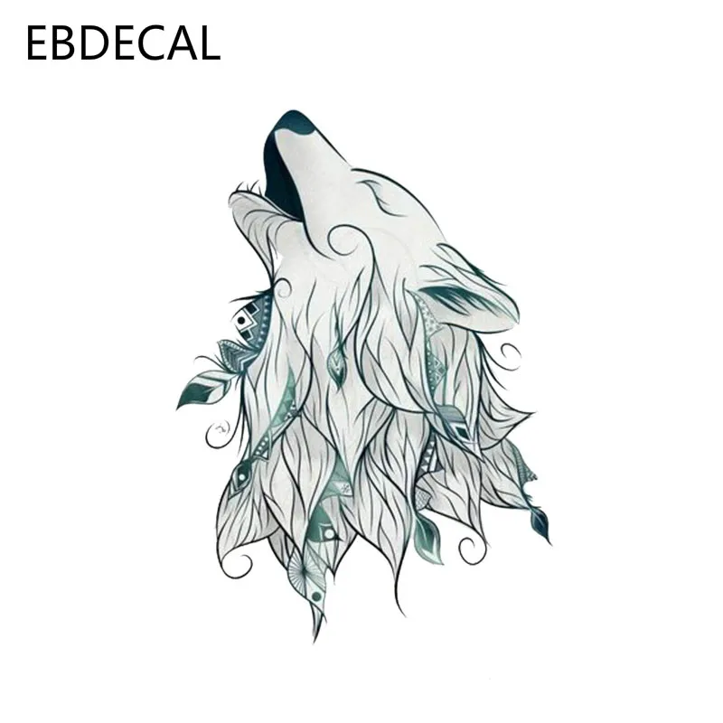 Ebdeckle милый волк голова Наклейка ПВХ мотоцикл для Авто/бампер/окно/настенные