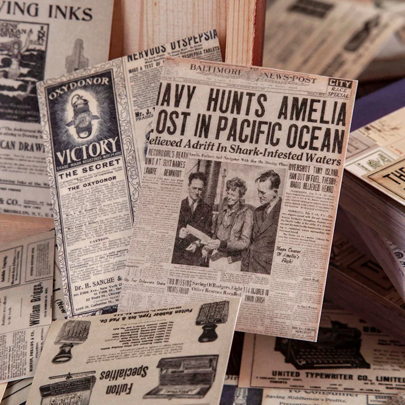 Винтажные наклейки в виде растений 50 шт./лот нежелательный журнал Ретро Газета