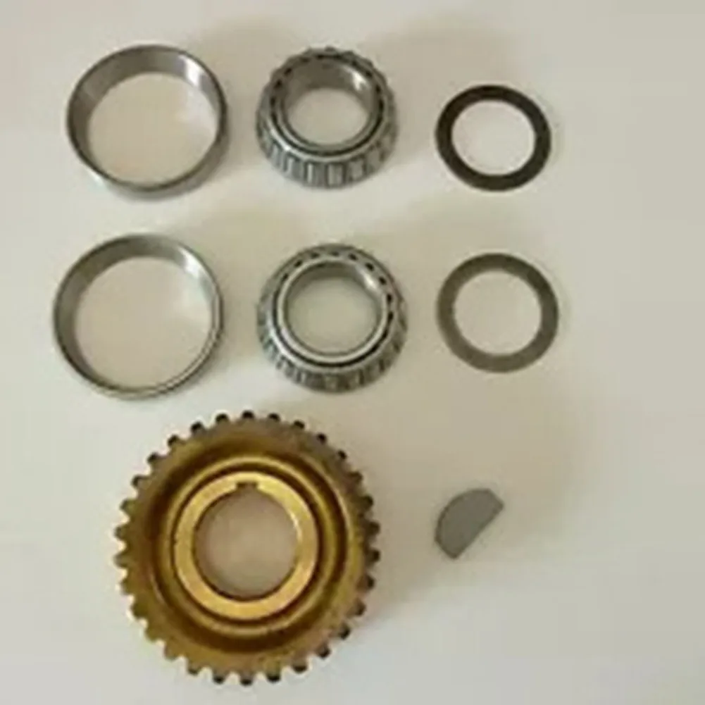 

1064 Horse Tiller Drive Gear Kit Bearing Cups Bearings GW-11522 Shaft Key GW-97067