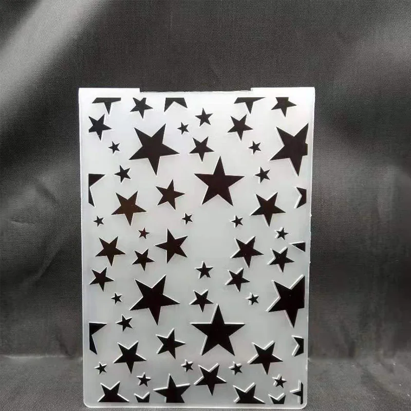 Гравировочные пластины с блестящими звездами дизайн сделай сам штампы для резки