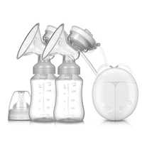 double electric breast pumps powerful nipple suction usb electric breast pump with baby milk bottle cold heat pad nippl