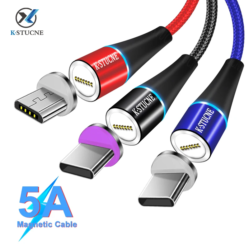 Aliexpress - Magnetic Charger Cable USB Micro Type C For iPhone Samsung xiaomi Fast Charging Cable Magnet Data Charge Wire Mobile Phone Cable