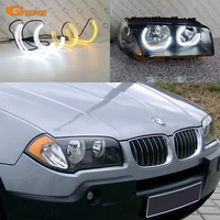 for bmw e83 x3 2003 2011 excellent ultra bright aw switchback day light turn signal dtm m4 style led angel eyes kit halo rings