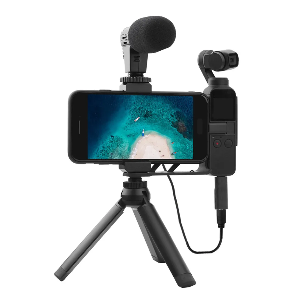 Портативный мини видеомикрофон + Встроенный микрофон 3 5 мм для DJI OSMO Pocket полный