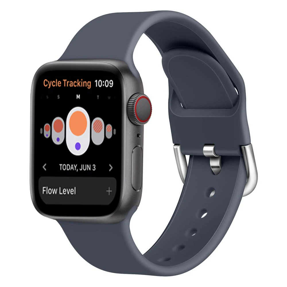 Силиконовый ремешок для наручных часов apple watch группа 44 мм 40 мм apple watch 5 4 ремешок 42 мм, 38 мм, версия наручных часов iwatch серии 5/4/3/2, correa, браслет