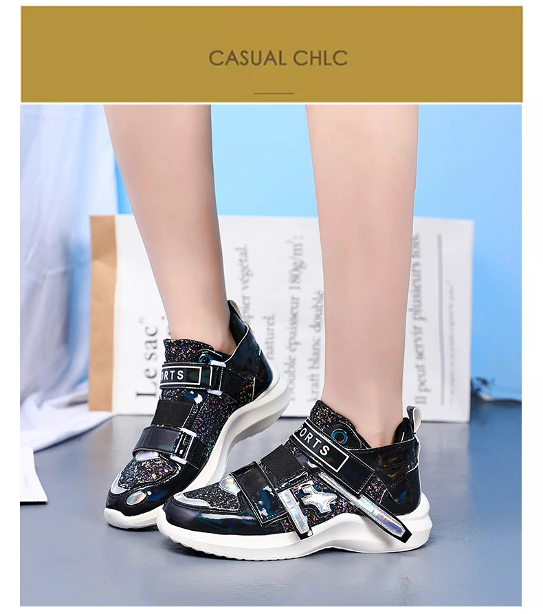 COOLVFATBO/женские кроссовки; обувь с блестками; модная спортивная обувь для девочек; женские кроссовки; ; белые туфли
