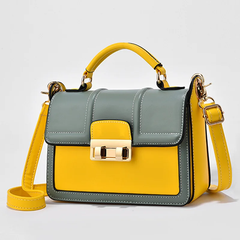

2021 New Fashion High Quality Contrast Lock Flap Bag All-match Crossbody Shoulder Bag Designer Satchels Handbags for Women Cc Gg