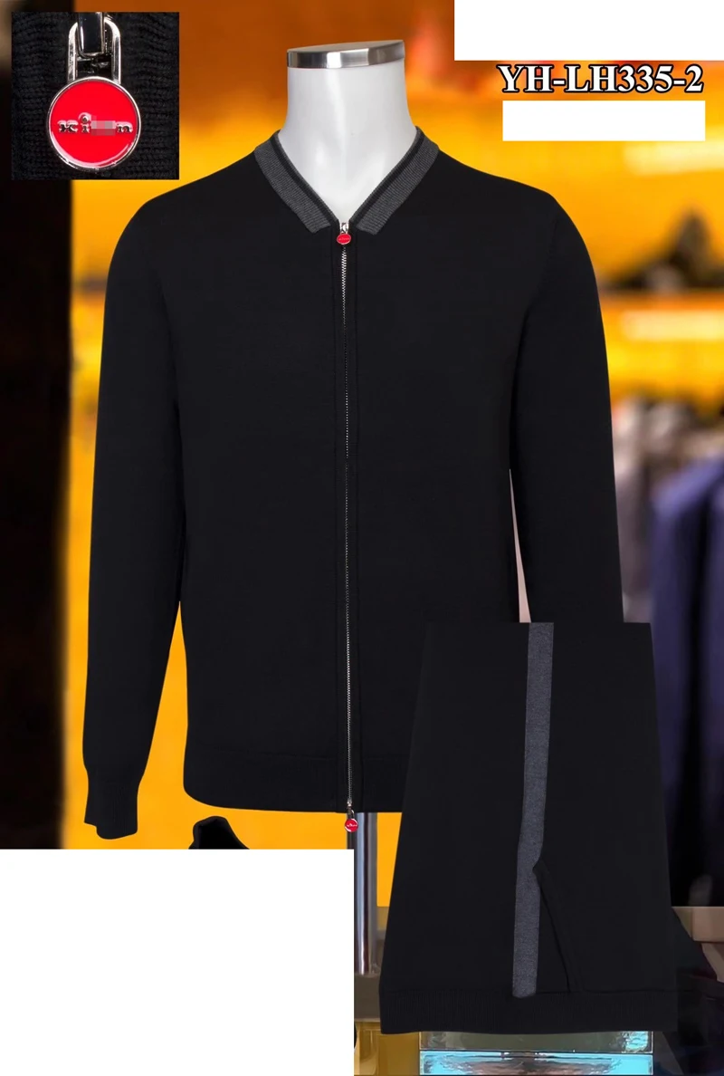 

BILLIONAIRE Sportswear set cotton men 2021 Spring new thin Business England embroidery zipper outdoor Breathable big size M-4XL