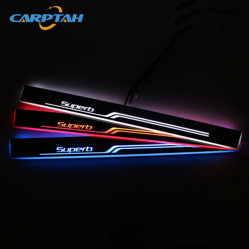 CARPTAH отделкой педаль автомобиля внешние Запчасти светодиодный порога Накладка